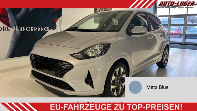Hyundai i10 - GO+ 1.2 MT 58 kW (79 PS) Klimaautomatik, Navigationssystem, Apple CarPlay & Android Auto, Sitzheizung, Lenkradheizung, Einparkhilfe hinten, R&uuml;ckfahrkamera, Privacy Glass, 15" Leichtmetallfelgen, uvm.