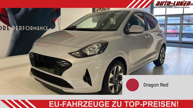 Hyundai i10 - GO+ 1.2 MT 58 kW (79 PS) Klimaautomatik, Navigationssystem, Apple CarPlay & Android Auto, Sitzheizung, Lenkradheizung, Einparkhilfe hinten, R&uuml;ckfahrkamera, Privacy Glass, 15" Leichtmetallfelgen, uvm.