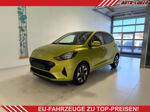 Hyundai i10 - GO+ 1.2 AMT 58 kW (79 PS) Klimaautomatik, Navigationssystem, Apple CarPlay & Android Auto, Sitzheizung, Lenkradheizung, Einparkhilfe hinten, R&uuml;ckfahrkamera, Privacy Glass, 15" Leichtmetallfelgen, uvm.