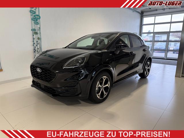 Ford Puma - ST-Line 1,0 l EcoBoost Hybrid 92 kW (125 PS) Winter-Paket, Komfort-Paket, Lenkradheizung, Sitzheizung, Klimaautomatik, Radio, DAB, Android Auto, Apple CarPlay, Bluetooth, Navigationssystem, Elektrische Heckklappe, 17 Zoll Leichtmetallfelgen, uvm.