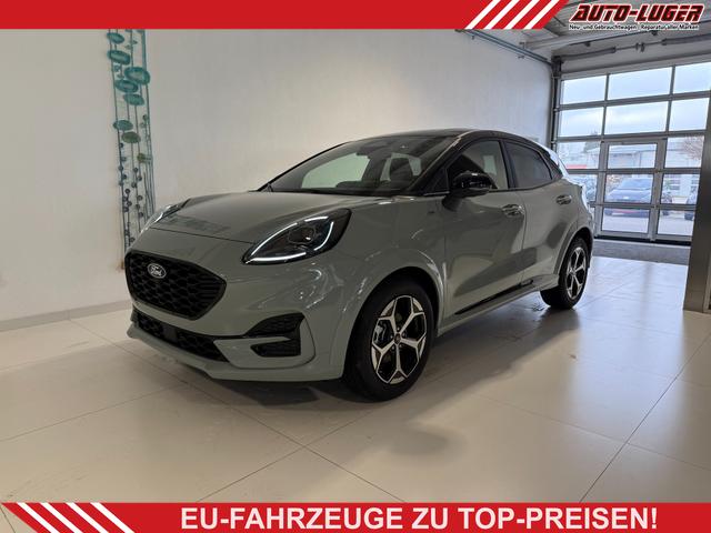 Ford Puma - ST-Line 1,0 l EcoBoost Hybrid 92 kW (125 PS) Winter-Paket, Komfort-Paket, Lenkradheizung, Sitzheizung, Klimaautomatik, Radio, DAB, Android Auto, Apple CarPlay, Bluetooth, Navigationssystem, Elektrische Heckklappe, 17 Zoll Leichtmetallfelgen, uvm.