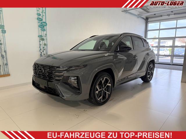 Hyundai TUCSON - N Line 1.6 T-GDI Hybrid 4WD AT 176kW / 239PS 2-Zonen-Klimaautomatik, Sitzheizung, Lenkradheizung, Navigationssystem, DAB, Android Auto, Apple CarPlay, R&uuml;ckfahrkamera, Head-up Display, Krell Sound System, 19 Zoll Leichtmetallfelgen, uvm.