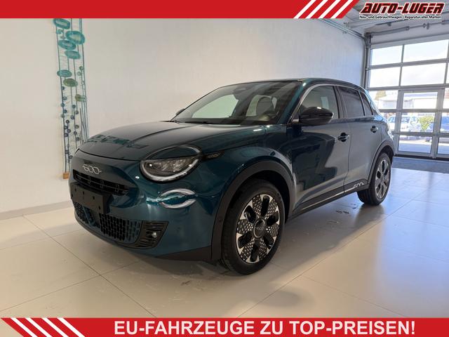 Fiat 600 - La Prima Hybrid 1.2 T3 107 kW (145 PS) DCT Klimaautomatik, Massagesitz, Sitzheizung, elektrisch verstellbarer Fahrersitz, Radio, DAB, Apple CarPlay, Android Auto, Navigationssystem, 18 Zoll Leichtmetallfelgen, uvm.