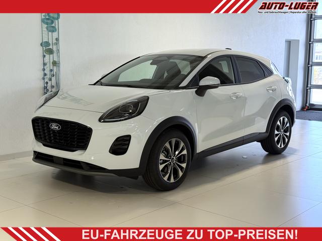 Ford Puma - Titanium 1.0 EcoBoost Hybrid 92 kW (125 PS) Lenkradheizung, Sitzheizung, DAB, Navigationssystem, Radio, Apple CarPlay, Android Auto, Einparkhilfe hinten, R&uuml;ckfahrkamera, Verkehrsschild-Erkennungssystem, 17"-LM-Felgen, uvm.