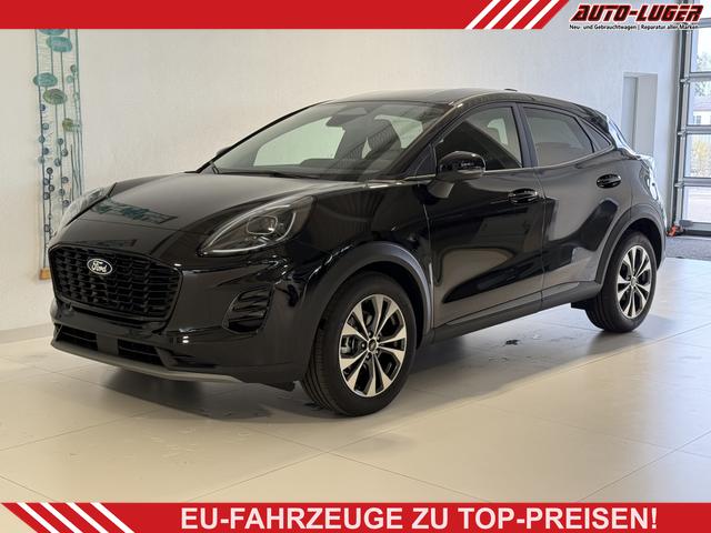 Ford Puma - Titanium 1.0 EcoBoost Hybrid 92 kW (125 PS) Lenkradheizung, Sitzheizung, DAB, Navigationssystem, Radio, Apple CarPlay, Android Auto, Einparkhilfe hinten, R&uuml;ckfahrkamera, Verkehrsschild-Erkennungssystem, 17"-LM-Felgen, uvm.