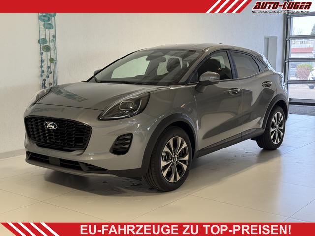 Ford Puma - Titanium 1.0 EcoBoost Hybrid 92 kW (125 PS) Lenkradheizung, Sitzheizung, DAB, Navigationssystem, Radio, Apple CarPlay, Android Auto, Einparkhilfe hinten, R&uuml;ckfahrkamera, Verkehrsschild-Erkennungssystem, 17"-LM-Felgen, uvm.