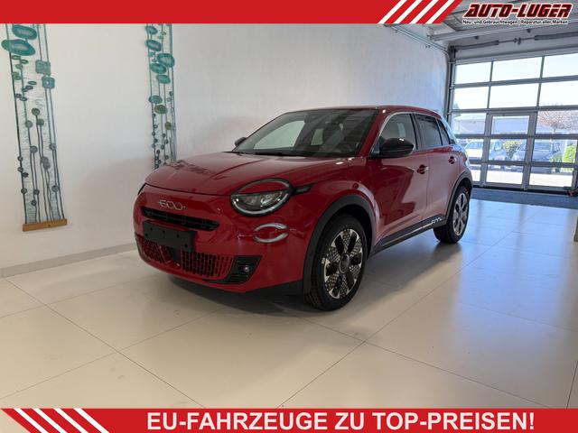 Fiat 600 - La Prima Hybrid 1.2 T3 81 kW (110 PS) Klimaautomatik, Massagesitz, Sitzheizung, elektrisch verstellbarer Fahrersitz, Radio, DAB, Apple CarPlay, Android Auto, Navigationssystem, 18 Zoll Leichtmetallfelgen, uvm.
