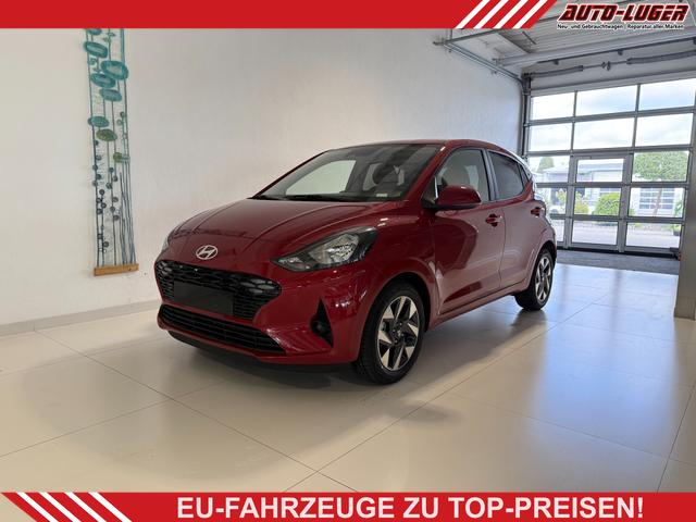 Hyundai i10 - GO+ 1.2 MT 58 kW (79 PS) Klimaautomatik, Navigationssystem, Apple CarPlay & Android Auto, Sitzheizung, Lenkradheizung, Einparkhilfe hinten, R&uuml;ckfahrkamera, Privacy Glass, 15" Leichtmetallfelgen, uvm.