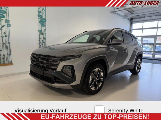 Hyundai TUCSON - GO 1.6 T-GDI 4WD DCT 132 kW (179 PS) 2-Zonen-Klimaautomatik, Sitzheizung, Lenkradheizung, Navigationssystem, DAB, Android Auto, Apple CarPlay, R&uuml;ckfahrkamera, Einparkhilfe vorne und hinten, 18 Zoll Leichtmetallfelgen, uvm.