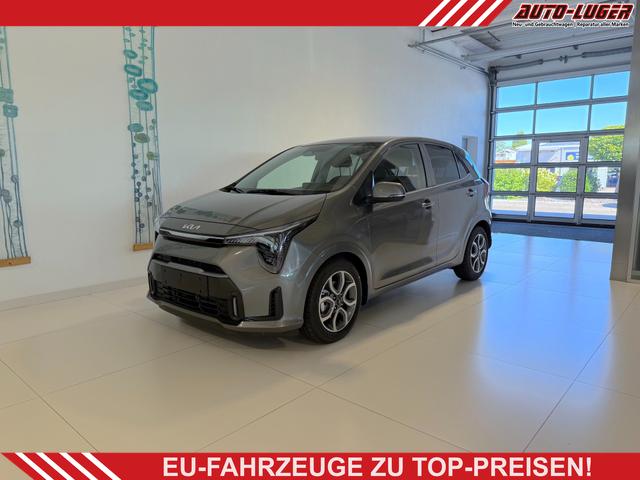 Kia Picanto - Gold 1,0 GDI AMT5 Automatik 50 kW (68 PS) Klimaanlage, Sitzheizung, Lenkradheizung, Navigationssystem, Radio, DAB, Android Auto, Apple CarPlay, Freisprecheinrichtung, Bluetooth, R&uuml;ckfahrkamera, 15 Zoll Leichtmetallfelgen, uvm.