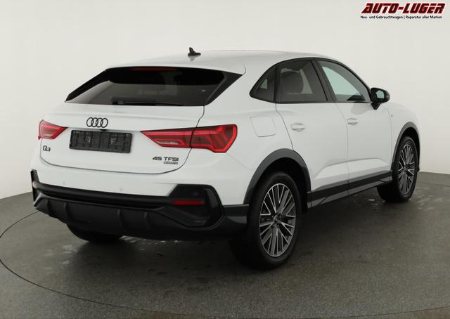 Audi Q3 Sportback 45 TFSI quattro S line qu S-LINE, Pano, AHK, 19-Zoll, Optik schwarz, Navi, Kamera, el. Klappe, 4-J. Garantie 