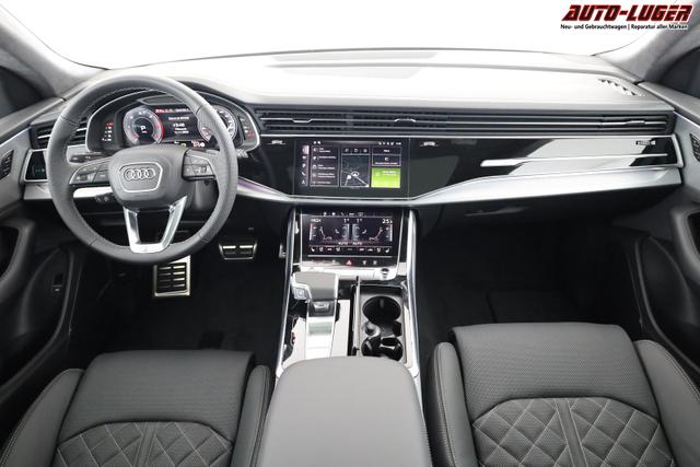 Audi Q8 50 TDI quattro qu S-LINE, Luft, Pano, B&O, 23-Zoll, AHK, Leder, AreaView, Optik schwarz 