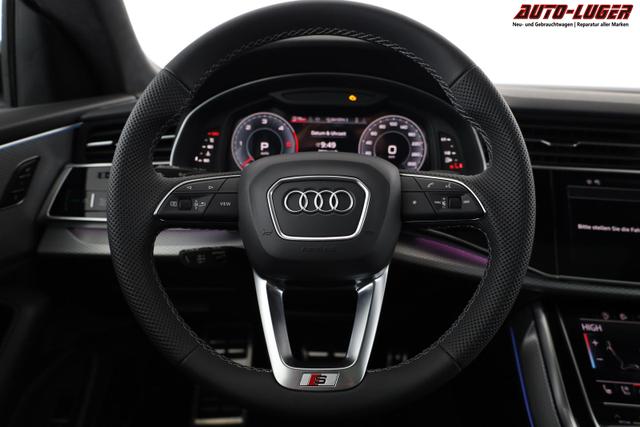 Audi Q8 50 TDI quattro qu S-LINE, Luft, Pano, B&O, 23-Zoll, AHK, Leder, AreaView, Optik schwarz 