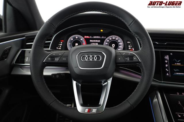 Audi Q8 50 TDI quattro qu S-LINE, Standheizung, HuD, Luft, Pano, B&O, 23-Zoll, AHK, Leder, AreaView, Optik schwarz 