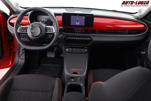 Fiat 600e 115 kW Red 115kWh, LED, APP-Connenct, 1-Hand 