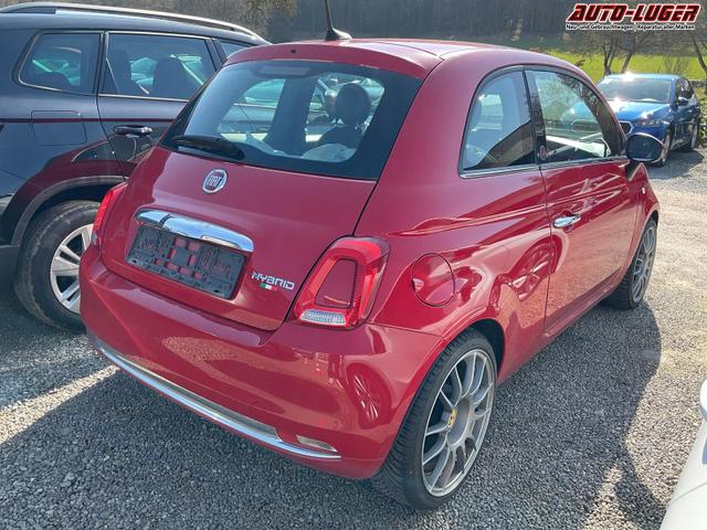 Fiat 500 RED 1.0 Hybrid Limited Red, Pano, Tempomat, Klima, AppConnect, 17-Zoll 