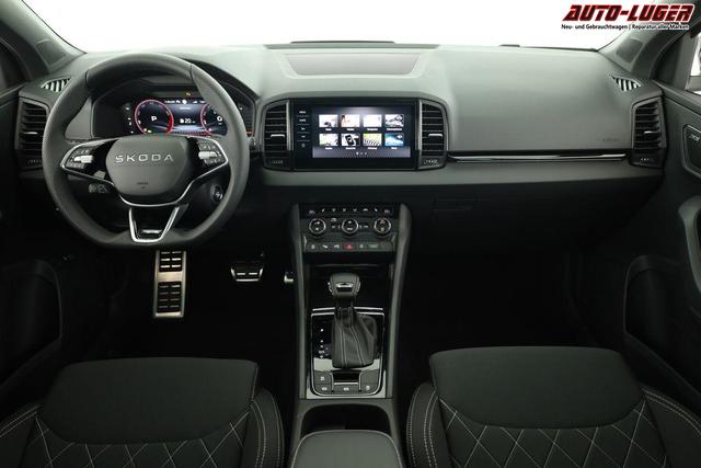 Skoda Karoq Sportline 1.5 TSI DSG Sportline, Pano, AHK, Navi, CANTON, Matrix, AreaView, Side, FS-beheizbar, 19-Zoll 