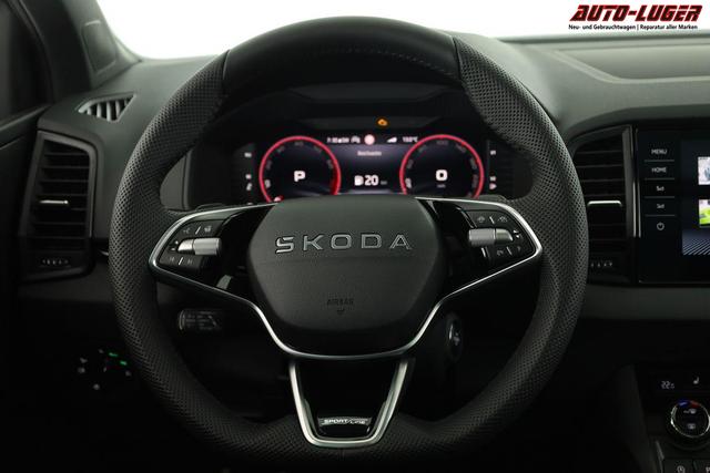 Skoda Karoq Sportline 1.5 TSI DSG Sportline, Pano, AHK, Navi, CANTON, Matrix, AreaView, Side, FS-beheizbar, 19-Zoll 