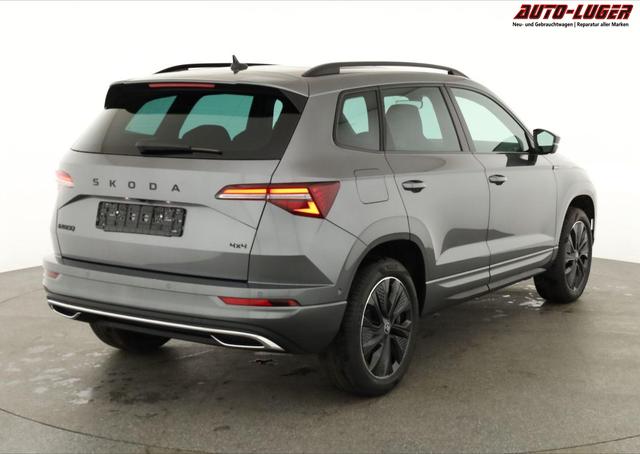 Skoda Karoq Sportline 4x4 2.0 TDI DSG Sportline, Pano, AHK, Navi, Matrix, AreaView, Side, Kamera, el. Klappe, FS-beheizbar, Winter 