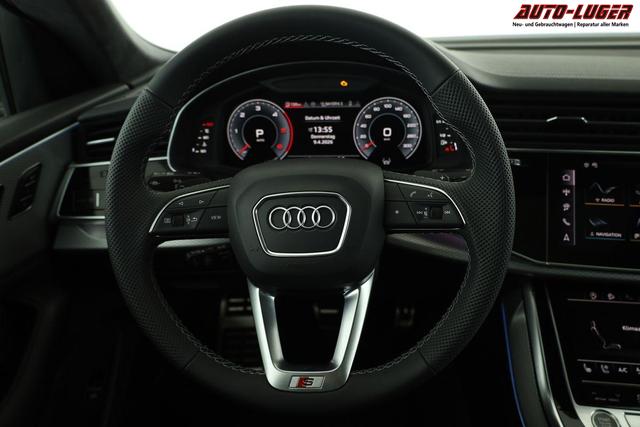 Audi Q8 50 TDI quattro qu S-LINE, Standheizung, HuD, Luft, Pano, B&O, 23-Zoll, AHK, Leder, AreaView, Optik schwarz 