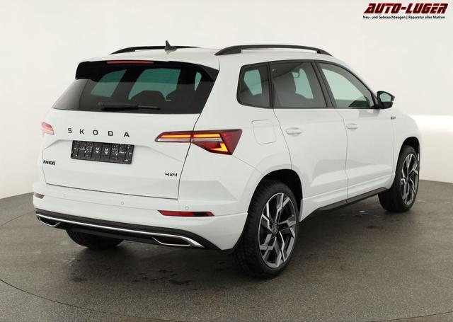 Skoda Karoq Sportline 4x4 2.0 TSI DSG Sportline, Pano, AHK, Navi, Matrix, Side, Winter, 5 J.-Garantie 