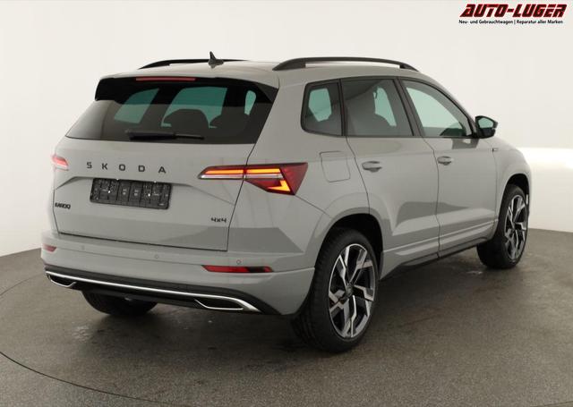 Skoda Karoq Sportline 4x4 2.0 TSI DSG Sportline, Pano, AHK, Navi, Matrix, Side, Winter, 5 J.-Garantie 