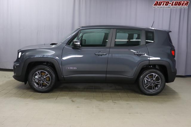 Jeep Renegade 1.5 T4 DCT7 e-Hybrid Longitude 1469 96 kW679 Graphite Grau 015 Stoff Schwarz "5DT Graphite Grau Business-Paket Longitude: Uconnect Smartouch 8.4 mit 8,4""-Touchscreen, Navigationssystem, Bluetooth, AUX-IN-und USB sowie DAB, Apple CarPlay&Android Auto und LIVE Services, Fahrersitz mit elektr. Lordosenstütze 2-fach verstellbar"
