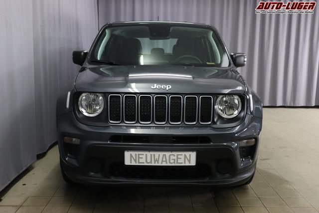 Jeep Renegade 1.5 T4 DCT7 e-Hybrid Longitude 1469 96 kW679 Graphite Grau 015 Stoff Schwarz "5DT Graphite Grau Business-Paket Longitude: Uconnect Smartouch 8.4 mit 8,4""-Touchscreen, Navigationssystem, Bluetooth, AUX-IN-und USB sowie DAB, Apple CarPlay&Android Auto und LIVE Services, Fahrersitz mit elektr. Lordosenstütze 2-fach verstellbar"