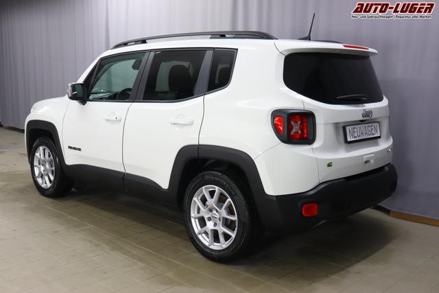 Jeep Renegade 1.5 T4 DCT7 e-Hybrid Limited 1469 96 kW296 Alpine White 020 Stoff Schwarz "Navigationssystem 7KS Winter-Paket UGM Uconnect Smartouch 8.4 mit 8,4""-Touchscreen, Navigationssystem, Bluetooth, AUX-IN-und USB sowie DAB, Apple CarPlay&Android Auto und LIVE Services 070 Seitenscheiben hinten und Heckscheibe verdunkelt Alpine White"