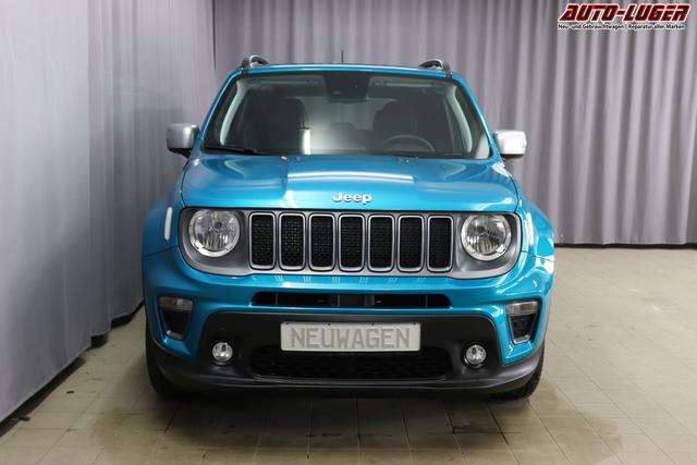 Jeep Renegade 1.0 T3 GSE Limited 999 88 kW470 Bikini Metallic 020 Stoff schwarz "2T2 Funktions-Paket CommandView® Panorama-Glasschiebedach 2Y7 Business-Paket 7KS Winter-Paket 61Q Bikini Metallic", Beispielbilder, ggf. teilweise mit Sonderausstattung