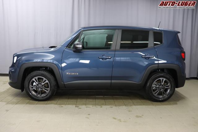 Jeep Renegade 1.6 Multijet 16V Longitude Diesel 1598 96 kW435 Blue Shade 015 Stoff schwarz "8F6 Reifen-Reparatur-Set (Kit Fix&Go) Business-Paket Longitude 070 Stark abgedunkelte Heckscheibe und Seitenscheiben hinten Blue Shade", Beispielbilder, ggf. teilweise mit Sonderausstattung