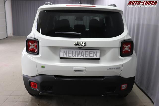 Jeep Renegade 1.5 T4 DCT7 e-Hybrid Limited 1469 96 kW296 Alpine White 020 Stoff Schwarz "7KS Winter-Paket 070 Seitenscheiben hinten und Heckscheibe verdunkelt 5CA Alpine White"