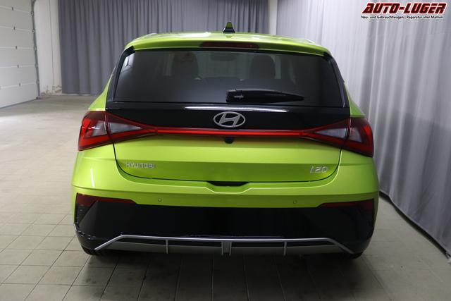 i20 (BC3) Trend Line 1.0 T-GDi 74kW Lucid Lime Metallic Sitzpolsterung in Stoff Schwarz PA4 Infotainment-Paket