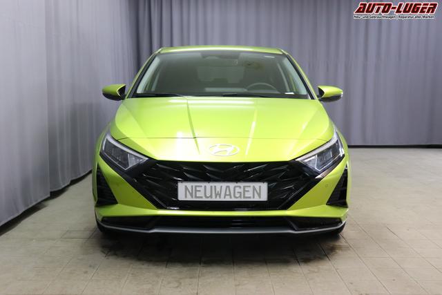 i20 (BC3) Trend Line 1.0 T-GDi 74kW Lucid Lime Metallic Sitzpolsterung in Stoff Schwarz PA4 Infotainment-Paket