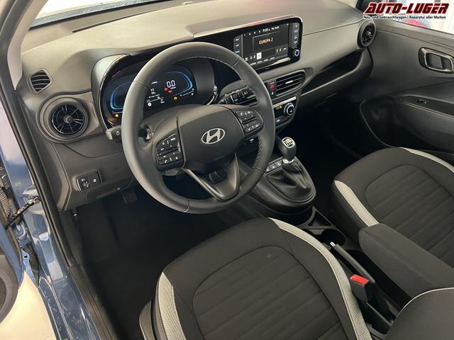 i10 GO Plus Navi 1,2 MT Vibrant Blue PearlMY2025, Beispielbilder, ggf. teilweise mit Sonderausstattung