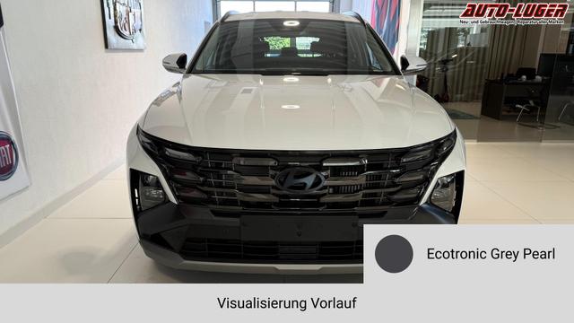 Hyundai TUCSON GO 1.6 T-GDI 48V 2WD DCT 117 kW (160 PS) Lenkradheizung, Sitzheizung, 2-Zonen-Klimaautomatik, Navigationssystem, Android Auto, Apple CarPlay, Induktive Ladestation, Radio, DAB, Smart-Key, Privacy Glass, Rückfahrkamera, 18 Zoll Leichtmetallfelgen, uvm. 