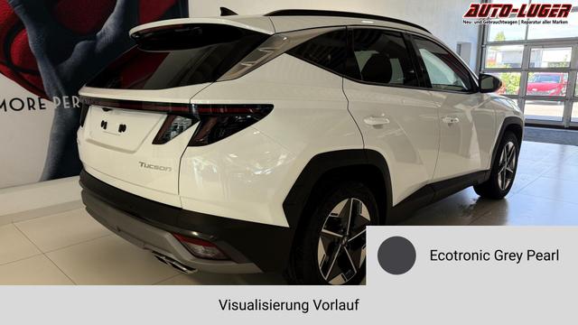 Hyundai TUCSON GO 1.6 T-GDI 48V 2WD DCT 117 kW (160 PS) Lenkradheizung, Sitzheizung, 2-Zonen-Klimaautomatik, Navigationssystem, Android Auto, Apple CarPlay, Induktive Ladestation, Radio, DAB, Smart-Key, Privacy Glass, Rückfahrkamera, 18 Zoll Leichtmetallfelgen, uvm. 
