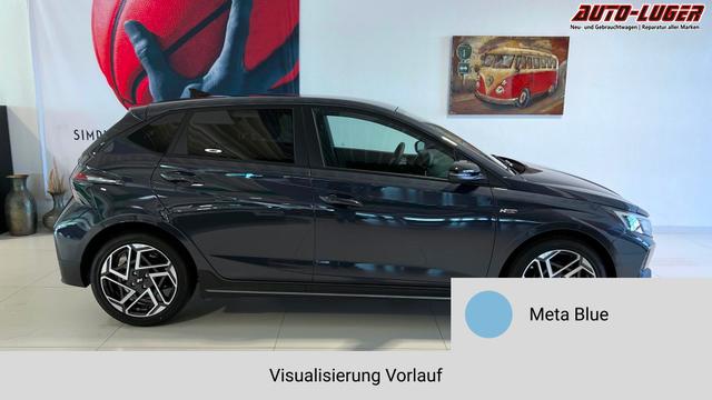 i20 Meta Blue Vorlauf, Beispielbilder, ggf. teilweise mit Sonderausstattung