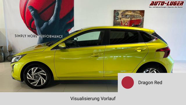 i20 Go Plus Dragon Red Vorlauf, Beispielbilder, ggf. teilweise mit Sonderausstattung