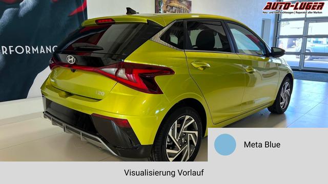 i20 Meta Blue Vorlauf, Beispielbilder, ggf. teilweise mit Sonderausstattung