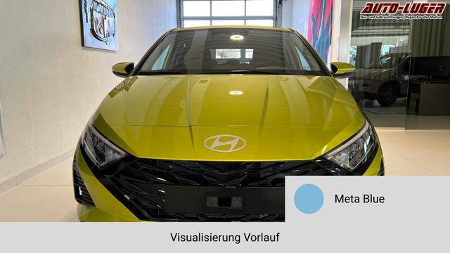 i20 Meta Blue Vorlauf, Beispielbilder, ggf. teilweise mit Sonderausstattung