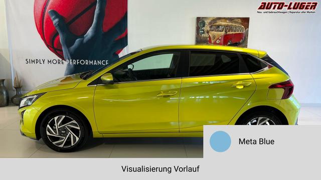 i20 Meta Blue Vorlauf, Beispielbilder, ggf. teilweise mit Sonderausstattung