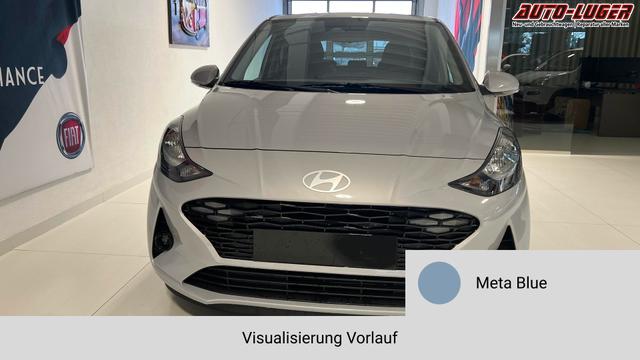 i10 GO Plus Meta Blue Vorlauf, Beispielbilder, ggf. teilweise mit Sonderausstattung