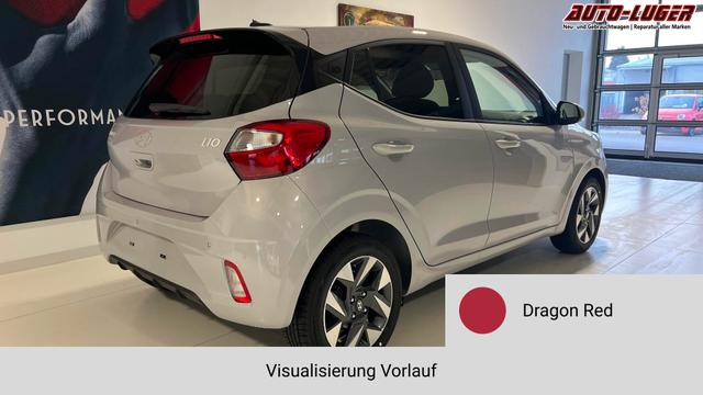 i10 Go Plus Dragon Red Vorlauf, Beispielbilder, ggf. teilweise mit Sonderausstattung