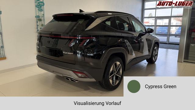 Tucson GO Plus Cypress Green Vorlauf, Beispielbilder, ggf. teilweise mit Sonderausstattung