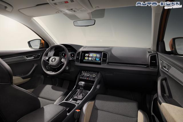 Skoda Karoq Extra Plus 2,0 TDI DSG 2ZoKlima Kamera 2x Einparkhilfe Alu Felgen 5J Garantie Sitzheizung Matrix el Heckklappe ACC 