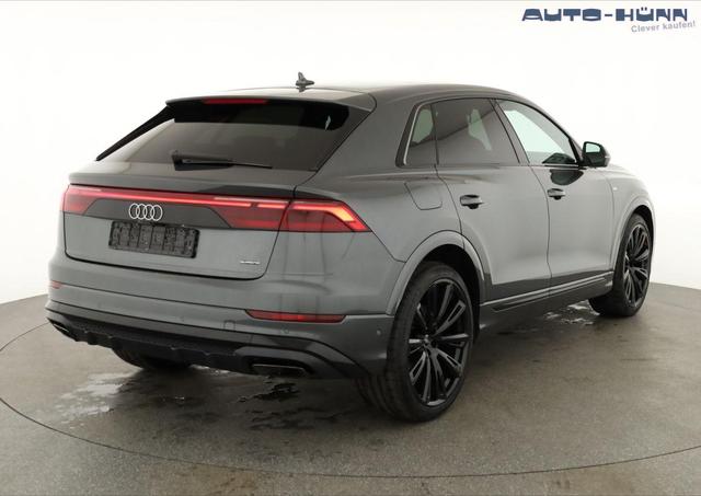 Audi Q8 50 TDI quattro qu S-LINE, Standheizung, HuD, Luft, Pano, B&O, 23-Zoll, AHK, Leder, AreaView, Optik schwarz 