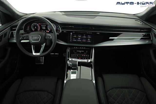 Audi Q8 50 TDI quattro qu S-LINE, Standheizung, HuD, Luft, Pano, B&O, 23-Zoll, AHK, Leder, AreaView, Optik schwarz 