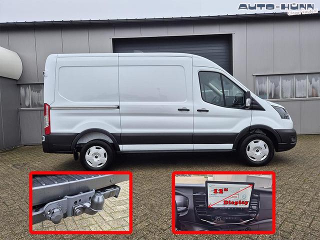Ford Transit L2H2 2.0 EcoBlue 130PS Trend 3,5t 3-Sitzer AHK Sitzheizung Lenkradheizung Frontscheibe beheizb. Klimaautomatik Bluetooth DAB Apple CarPlay Android Auto PDC v+h R&uuml;ckf.Kamera Tempomat 
