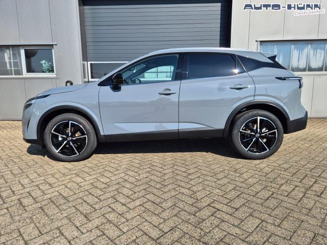 Nissan Qashqai 1.3 DIG-T MHEV 158 PS X-Tronic Tekna Voll-Leder Klimaautomatik PanoGlasdach Sitzheizung Lenkradheizung Navi Head-Up Display elektr. Heckklappe ACC PDC v+h 360&deg;Kamera DAB Bluetooth Touchscreen Apple CarPlay Android Auto 19"LM 